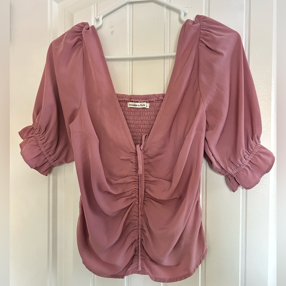 Abercrombie short sleeve blouse small